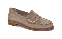 MOCASSINO IN CAMOSCIO MUD ELSA N252 GRIGIO